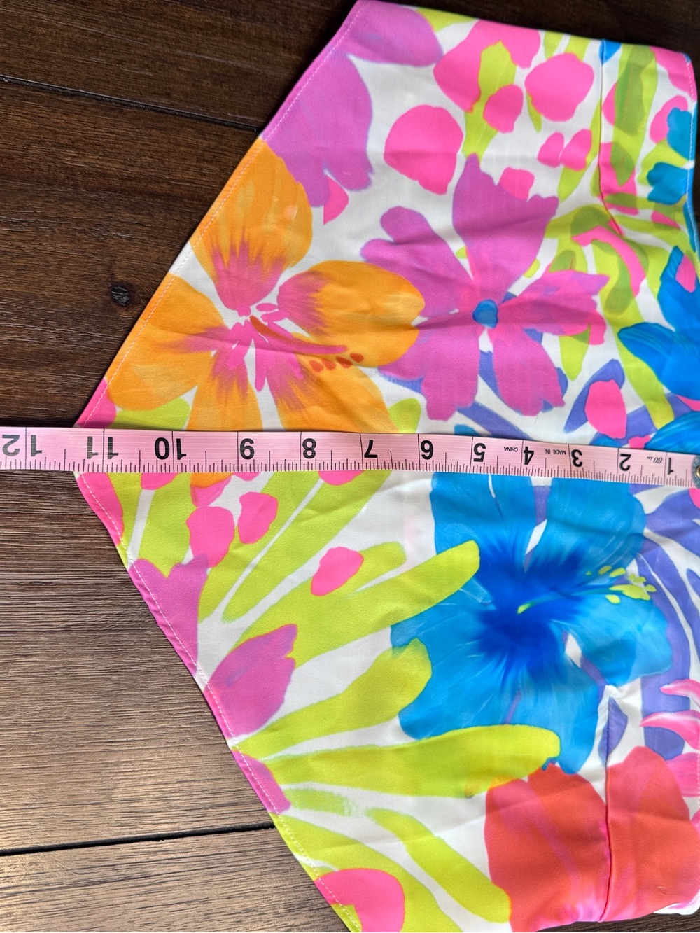 Beach Bunny Floral Bandana Bikini Top Large NWOT Tropical Strapless Swim - Picture 7 of 9